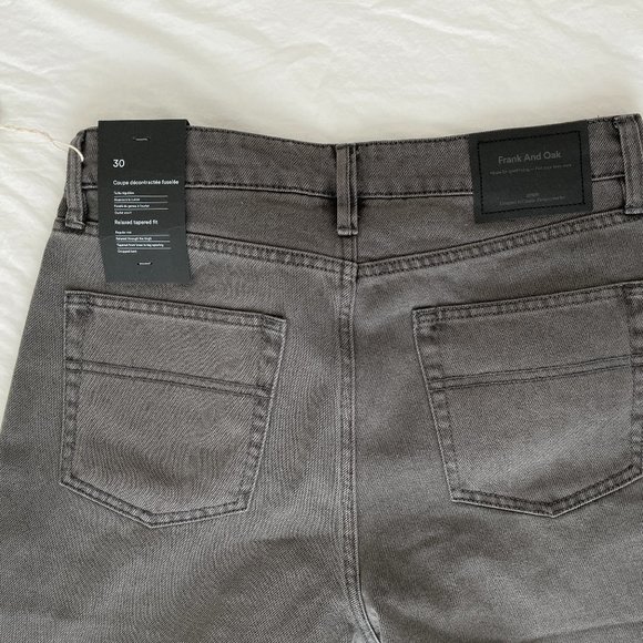 Frank & Oak Men's 30x30 Relaxed Tapered Fit Hemp Jean - Picture 4 of 4